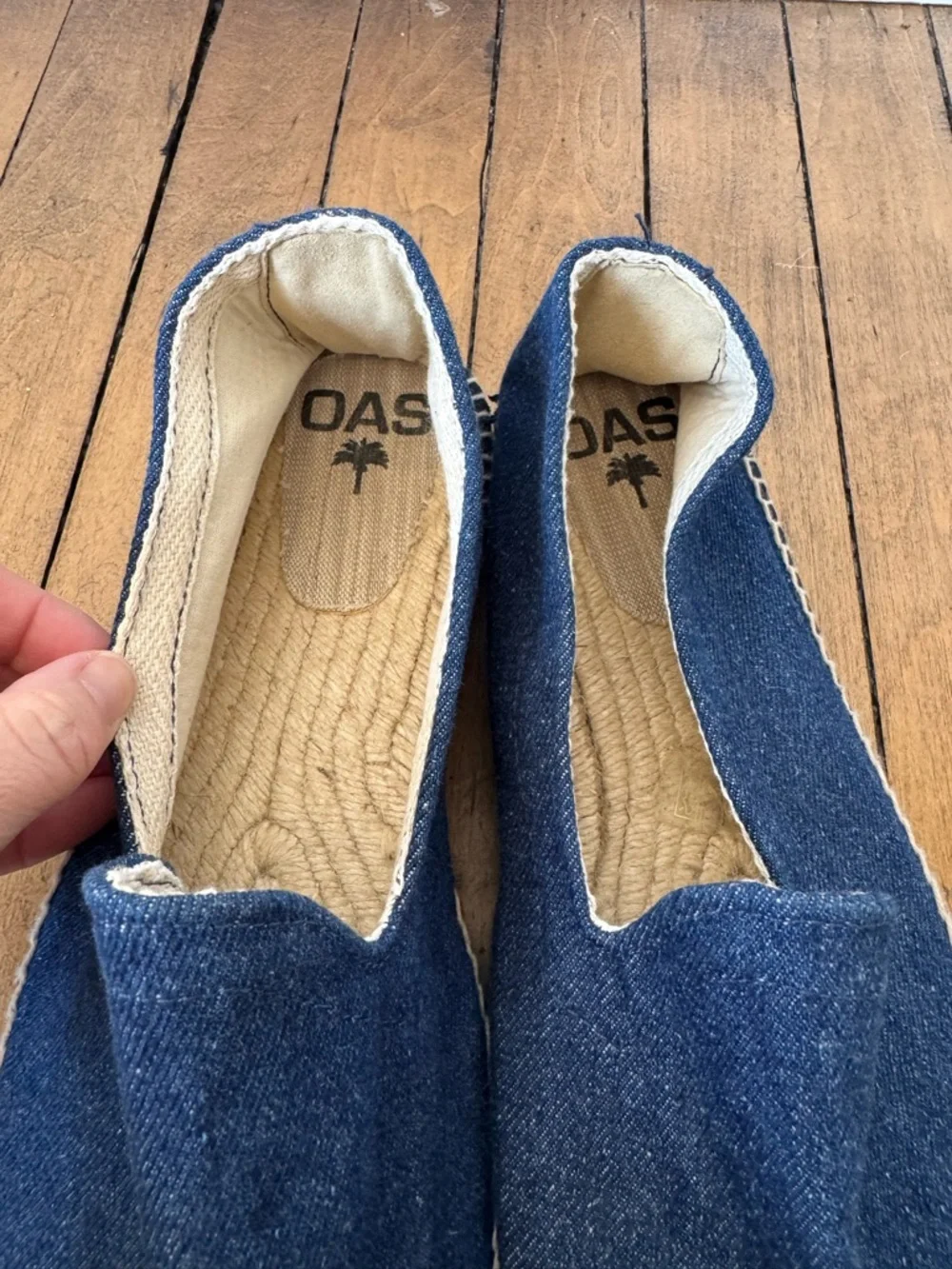 OAS Blue Denim Espadrilles 44 / Men’s 10 Women’s 11